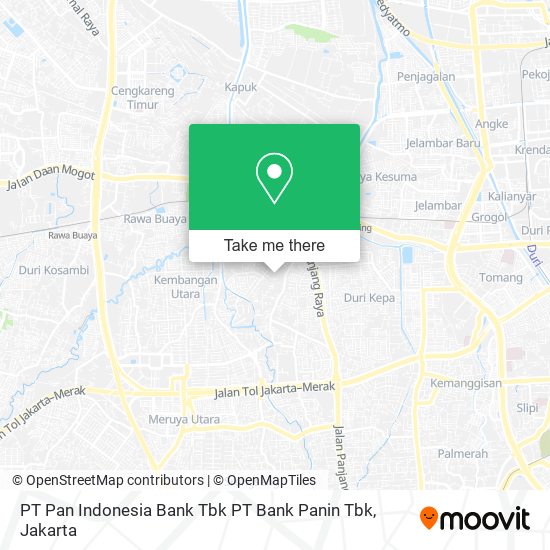 PT Pan Indonesia Bank Tbk PT Bank Panin Tbk map