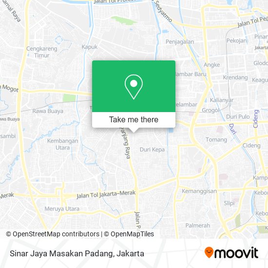 Sinar Jaya Masakan Padang map