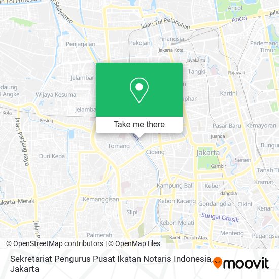 Sekretariat Pengurus Pusat Ikatan Notaris Indonesia map