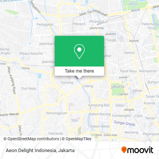 Aeon Delight Indonesia map