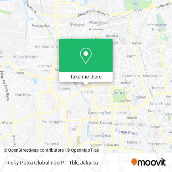Ricky Putra Globalindo PT Tbk map
