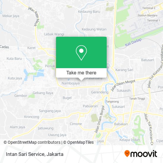 Intan Sari Service map