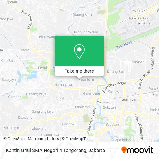 Kantin G4ul SMA Negeri 4 Tangerang map