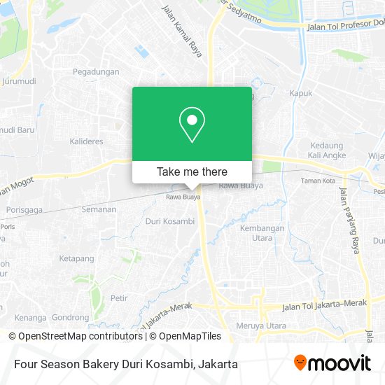 Four Season Bakery Duri Kosambi map