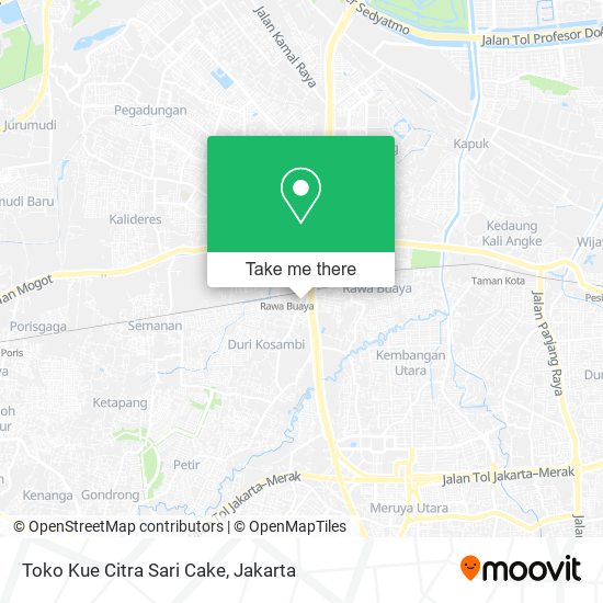 Toko Kue Citra Sari Cake map