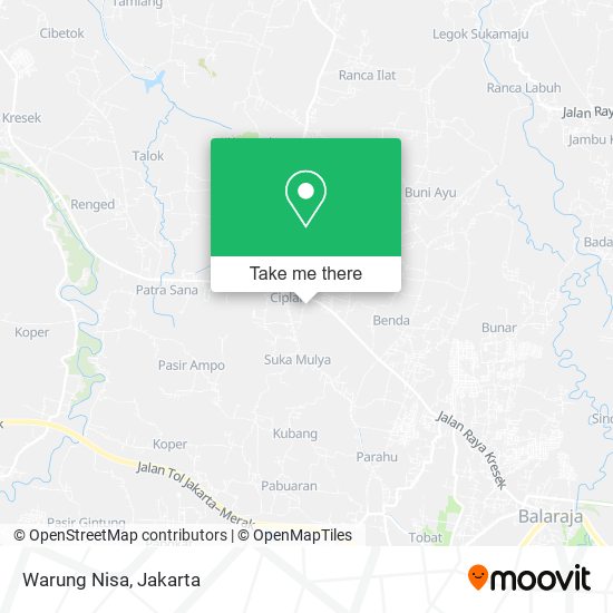 Warung Nisa map