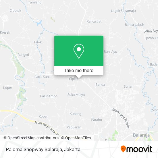 Paloma Shopway Balaraja map