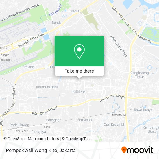 Pempek Asli Wong Kito map