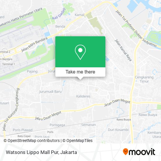 Watsons Lippo Mall Pur map