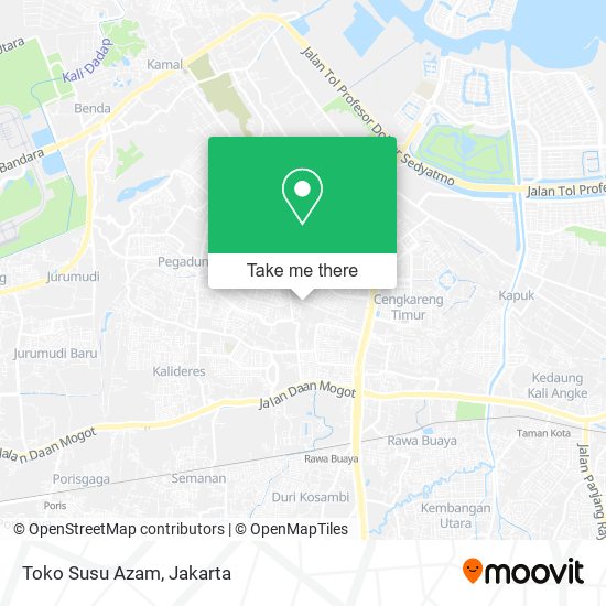 Toko Susu Azam map