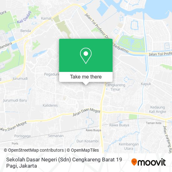 Sekolah Dasar Negeri (Sdn) Cengkareng Barat 19 Pagi map