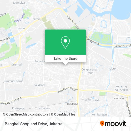 Bengkel Shop and Drive map