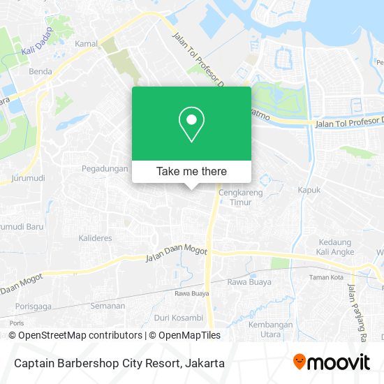 Captain Barbershop City Resort map