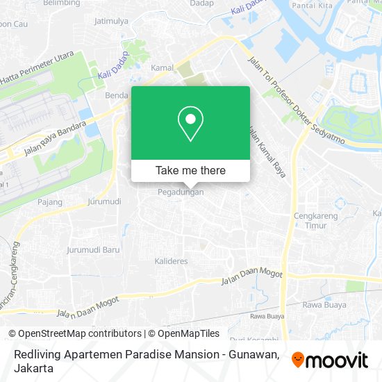 Redliving Apartemen Paradise Mansion - Gunawan map