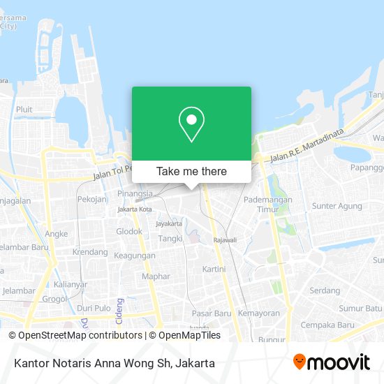 Kantor Notaris Anna Wong Sh map