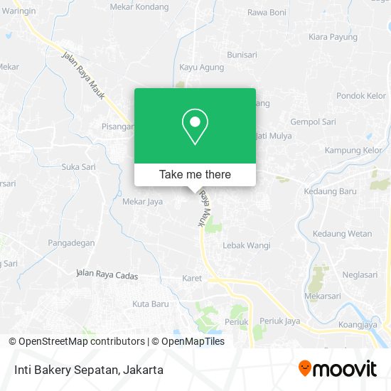 Inti Bakery Sepatan map