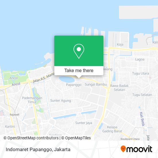 Indomaret Papanggo map