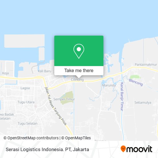 Serasi Logistics Indonesia. PT map