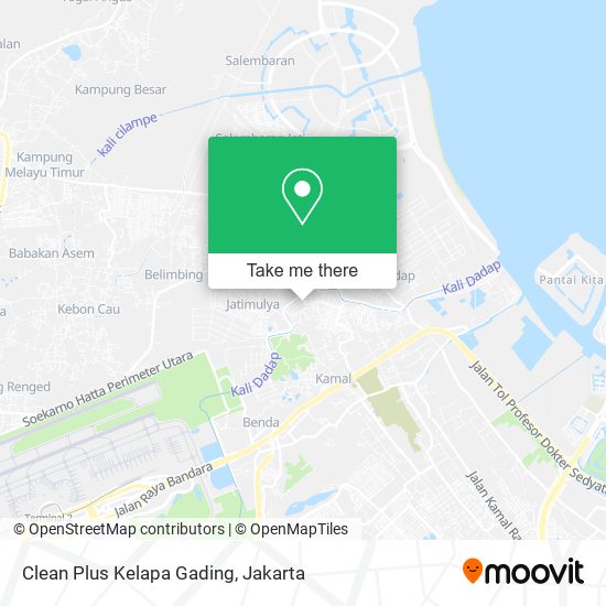 Clean Plus Kelapa Gading map