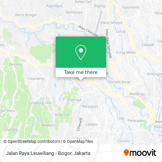 Jalan Raya Leuwiliang - Bogor map