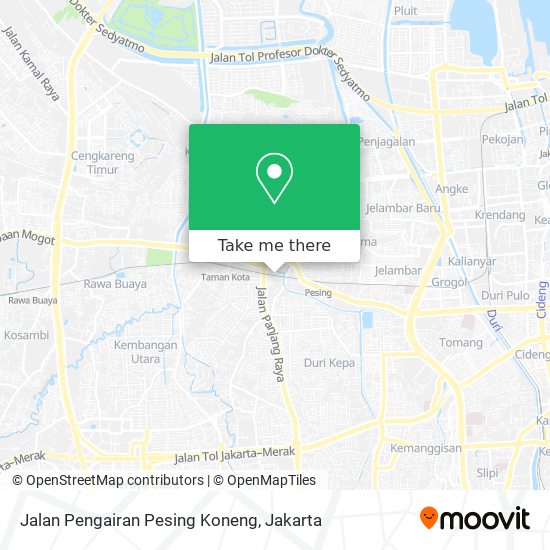 Jalan Pengairan Pesing Koneng map