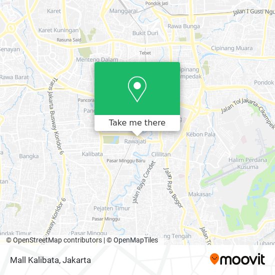 Mall Kalibata map