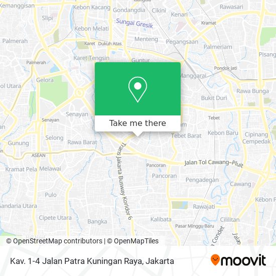 Kav. 1-4 Jalan Patra Kuningan Raya map