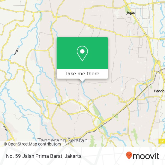 No. 59 Jalan Prima Barat map