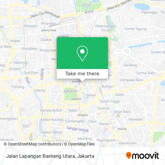 Jalan Lapangan Banteng Utara map