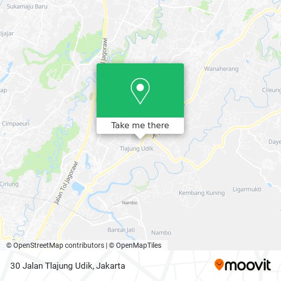 30 Jalan Tlajung Udik map