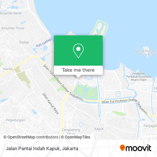 Jalan Pantai Indah Kapuk map