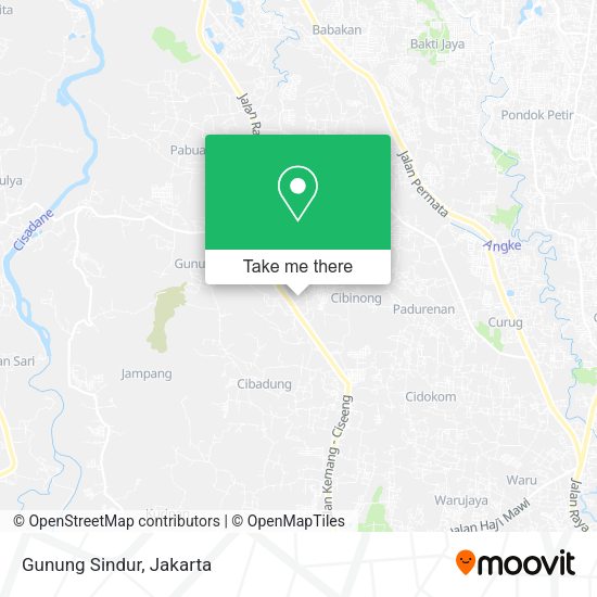 Gunung Sindur map