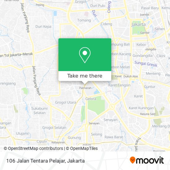 106 Jalan Tentara Pelajar map