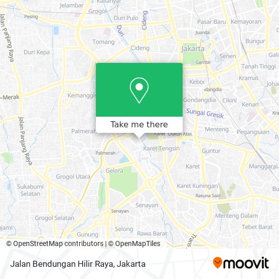 Jalan Bendungan Hilir Raya map