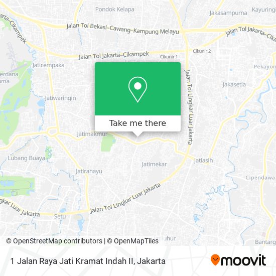 1 Jalan Raya Jati Kramat Indah II map