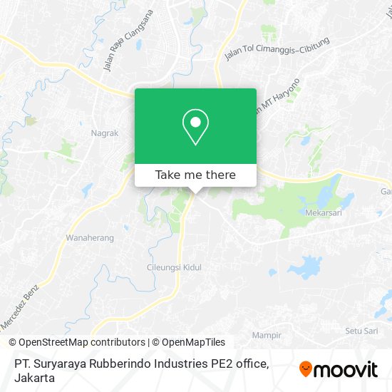 PT. Suryaraya Rubberindo Industries PE2 office map