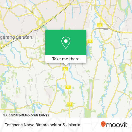 Tongseng Naryo Bintaro sektor 5 map