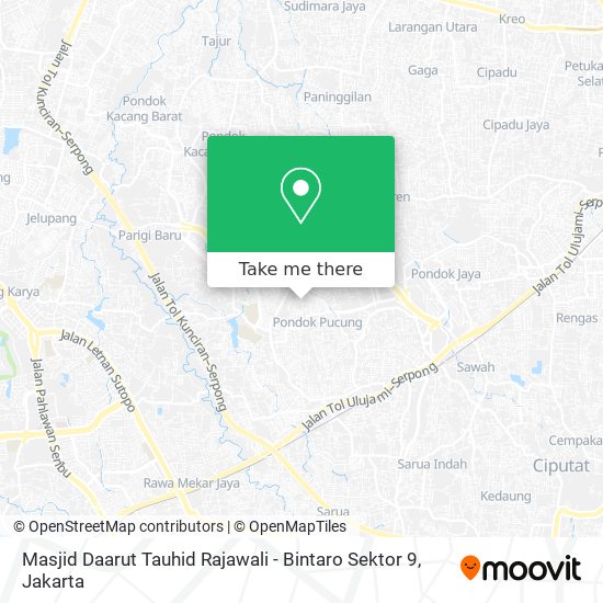 Masjid Daarut Tauhid Rajawali - Bintaro Sektor 9 map