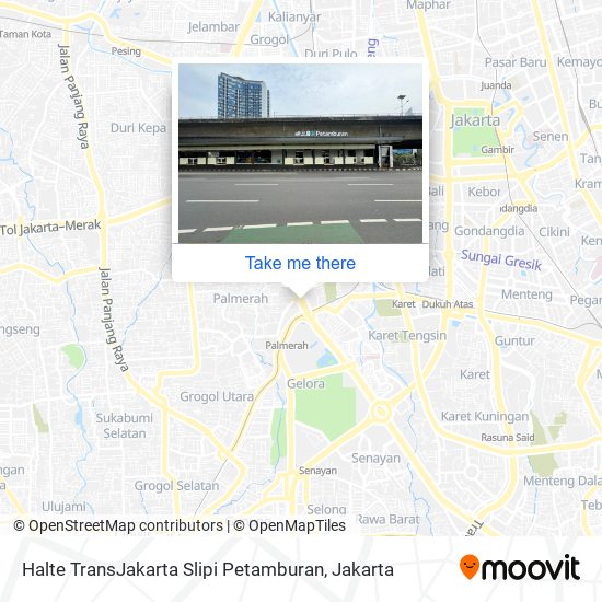 Halte TransJakarta Slipi Petamburan map