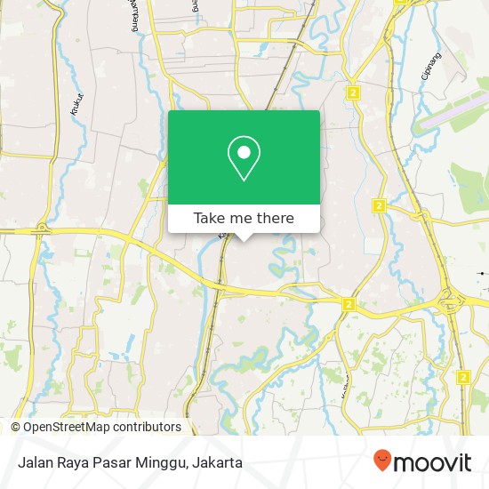 Jalan Raya Pasar Minggu map