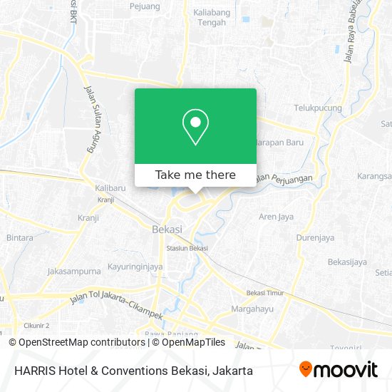 HARRIS Hotel & Conventions Bekasi map