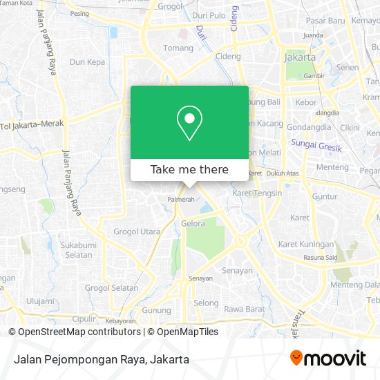 Jalan Pejompongan Raya map