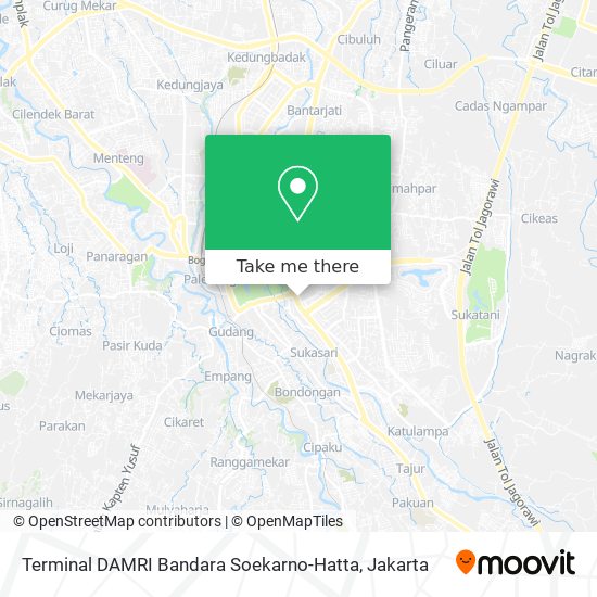 Terminal DAMRI Bandara Soekarno-Hatta map