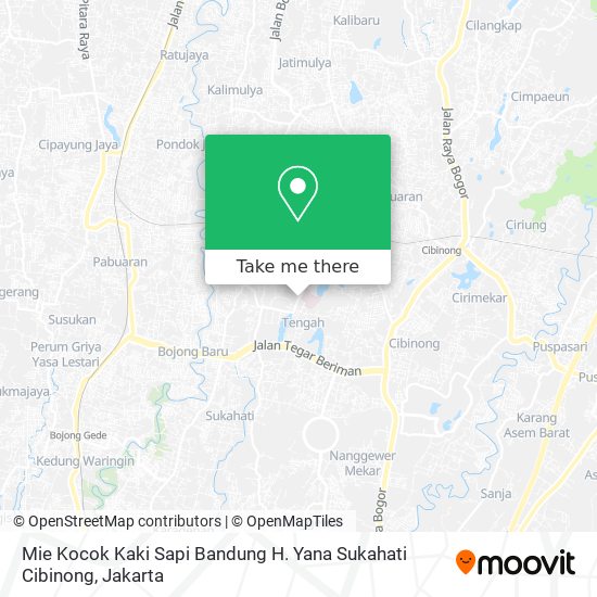 Mie Kocok Kaki Sapi Bandung H. Yana Sukahati Cibinong map