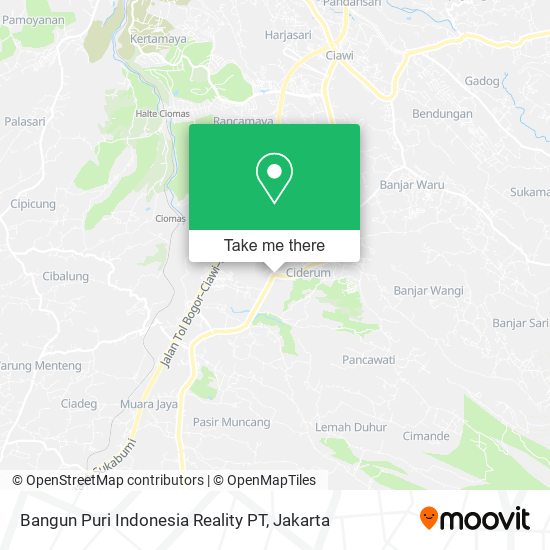 Bangun Puri Indonesia Reality PT map
