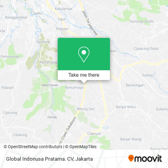 Global Indonusa Pratama. CV map