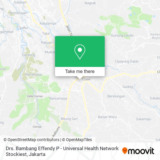 Drs. Bambang Effendy P - Universal Health Network Stockiest map