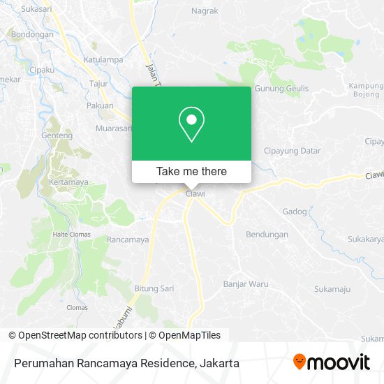 Perumahan Rancamaya Residence map