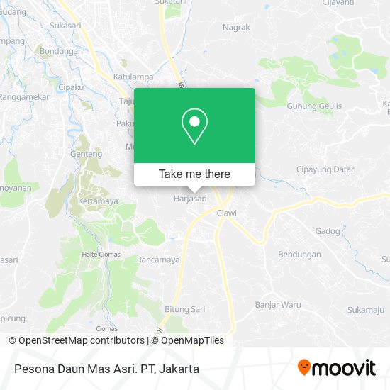 Pesona Daun Mas Asri. PT map