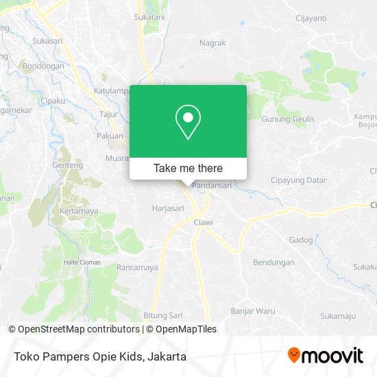 Toko Pampers Opie Kids map